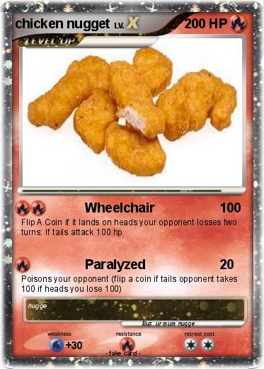 Pokemon chicken nugget