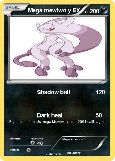 Pokemon Mega mewtwo y EX