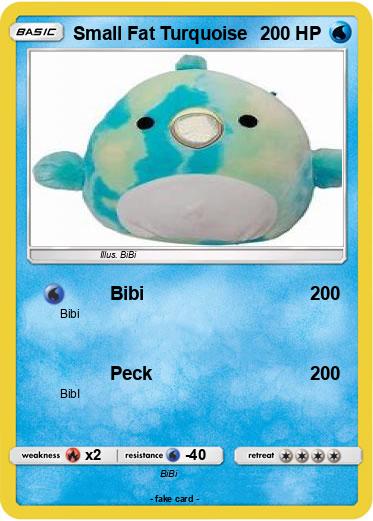 Pokemon Small Fat Turquoise