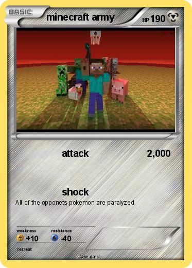 Pokemon minecraft army