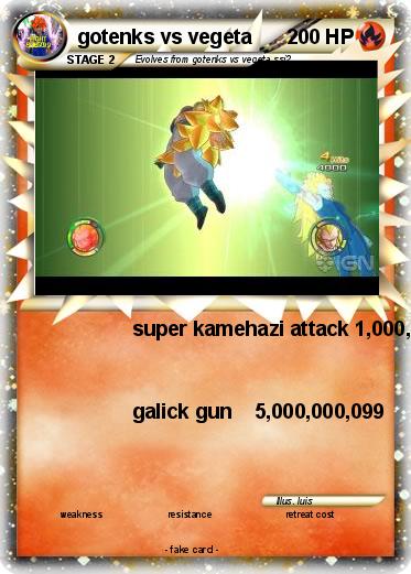Pokemon gotenks vs vegeta