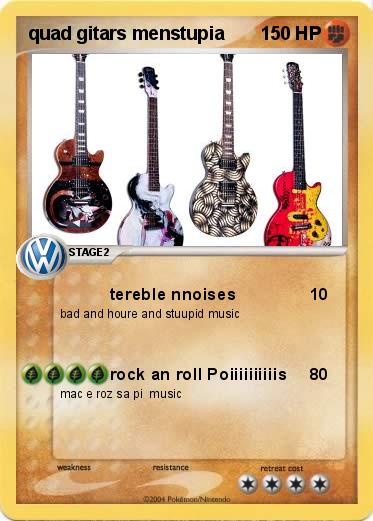 Pokemon quad gitars menstupia