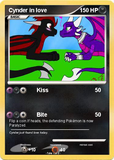 Pokemon Cynder in love