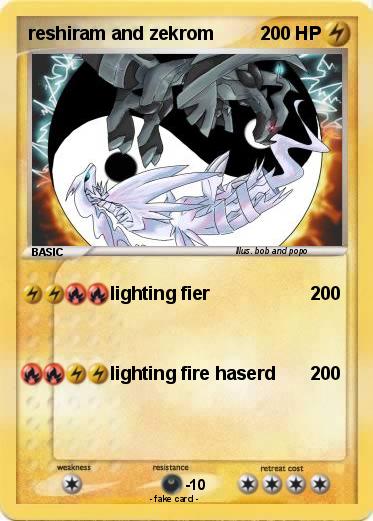 Pokemon reshiram and zekrom