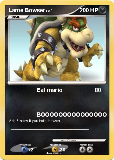 Pokemon Lame Bowser
