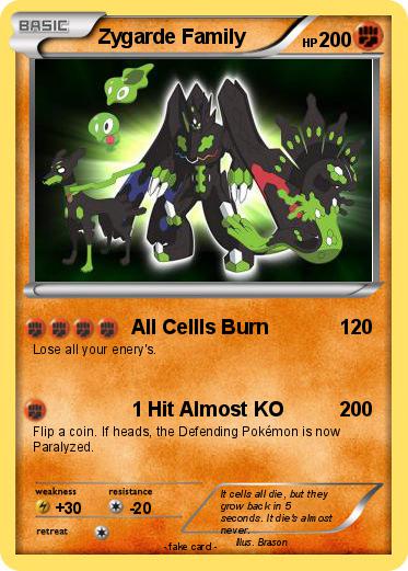 Pokemon Zygarde Family