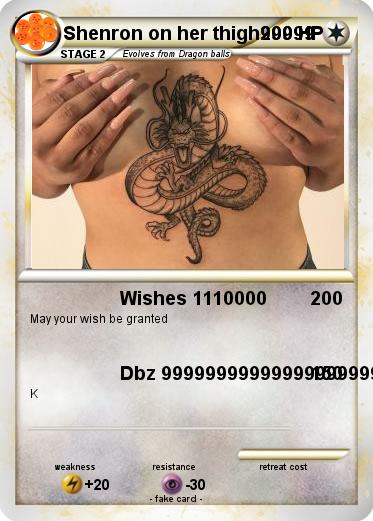 Pokemon Shenron on her thigh99999