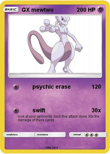 Pokemon GX mewtwo