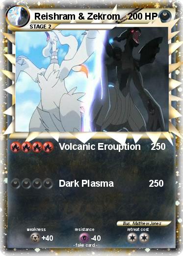 Pokemon Reishram & Zekrom