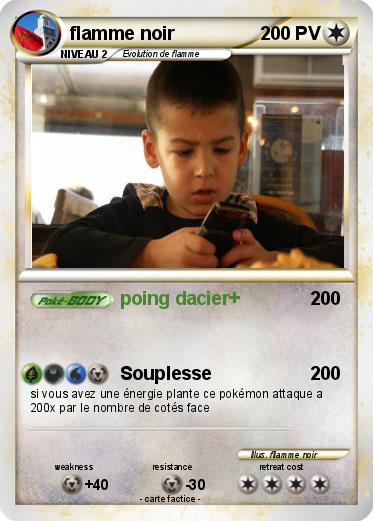 Pokemon flamme noir