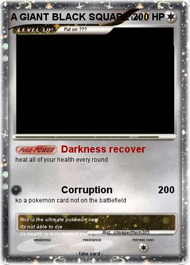 Pokemon A GIANT BLACK SQUARE