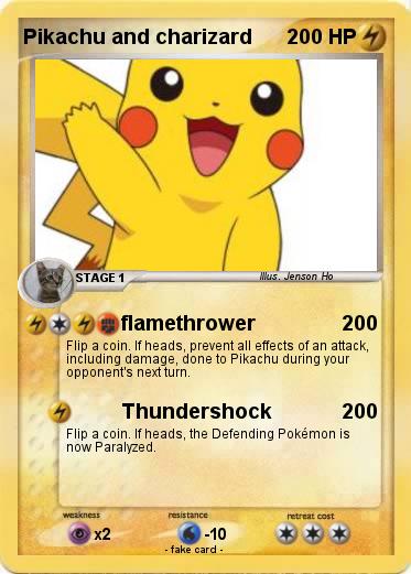 Pokemon Pikachu and charizard