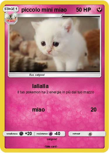 Pokemon piccolo mini miao