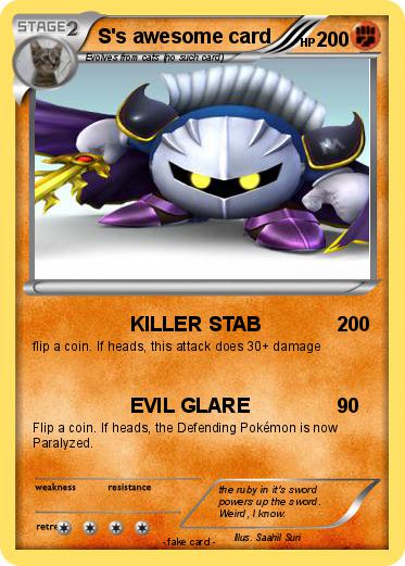 Pokemon S's awesome card