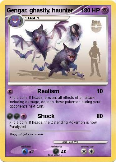 Pokemon Gengar, ghastly, haunter