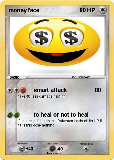 Pokemon money face