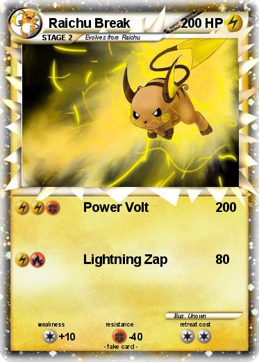 Pokemon Raichu Break