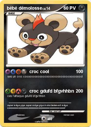 Pokemon bébé démolosse