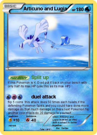 Pokemon Articuno and Lugia