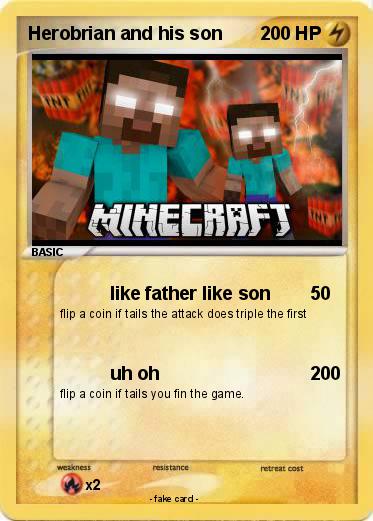 Pokemon Herobrian and his son