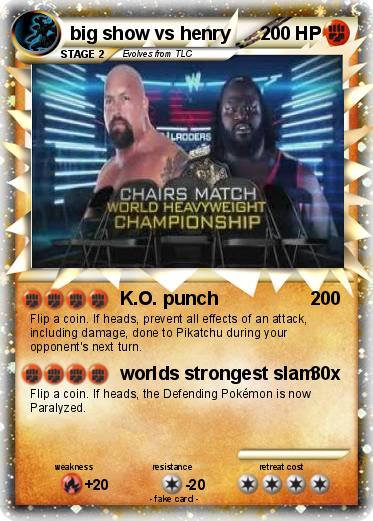 Pokemon big show vs henry
