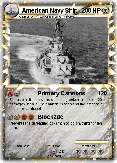 Pokemon American Navy Ship