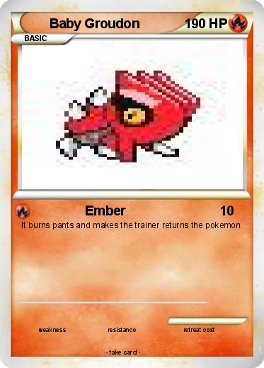 Pokemon Baby Groudon