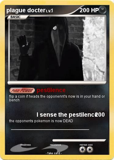 Pokemon plague docter