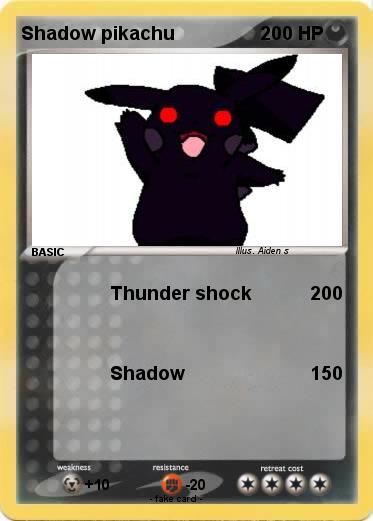 Pokemon Shadow pikachu