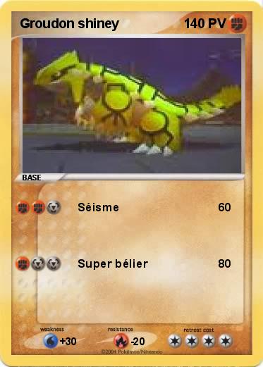 Pokemon Groudon shiney