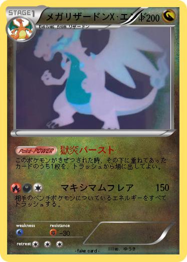 Pokemon メガリザードンX･エンド
