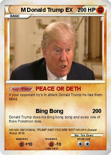 Pokemon M Donald Trump EX