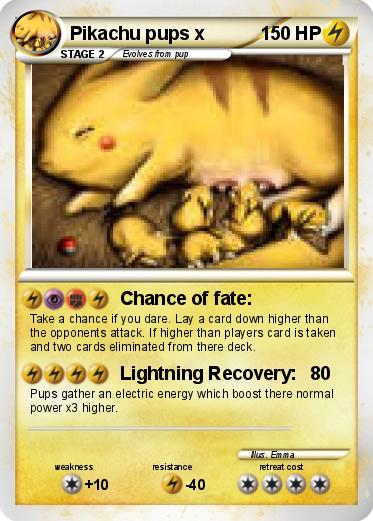 Pokemon Pikachu pups x