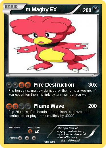 Pokemon m Magby EX