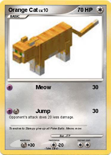 Pokemon Orange Cat