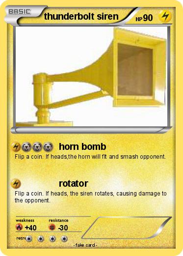 Pokemon thunderbolt siren