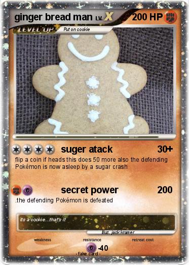 Pokemon ginger bread man