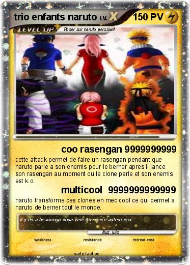 Pokemon trio enfants naruto