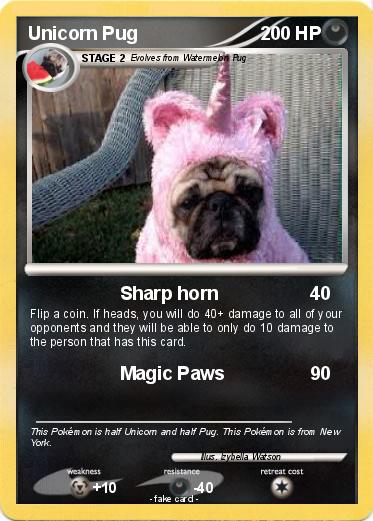 Pokemon Unicorn Pug