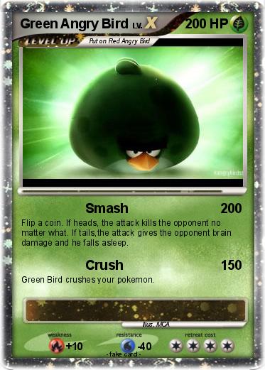 Pokemon Green Angry Bird