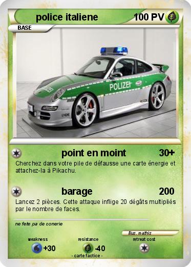 Pokemon police italiene