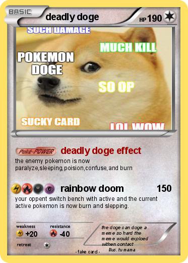 Pokemon deadly doge