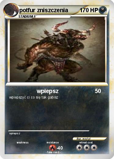 Pokemon potfur zniszczenia