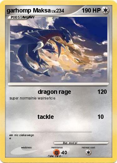 Pokemon garhomp Maksa