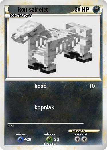 Pokemon koń szkielet