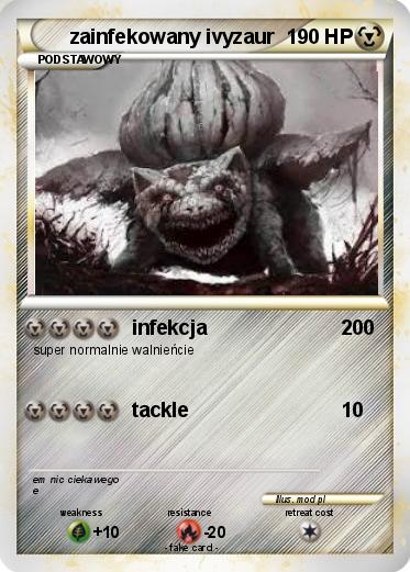 Pokemon zainfekowany ivyzaur