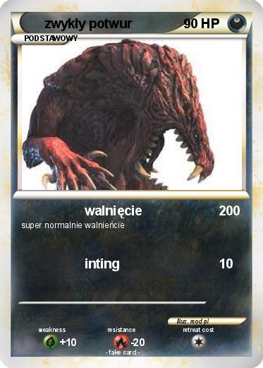 Pokemon zwykły potwur
