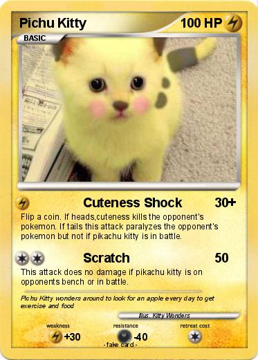 Pokemon Pichu Kitty