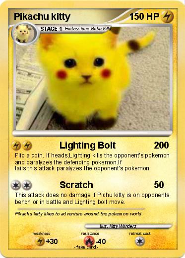 Pokemon Pikachu kitty