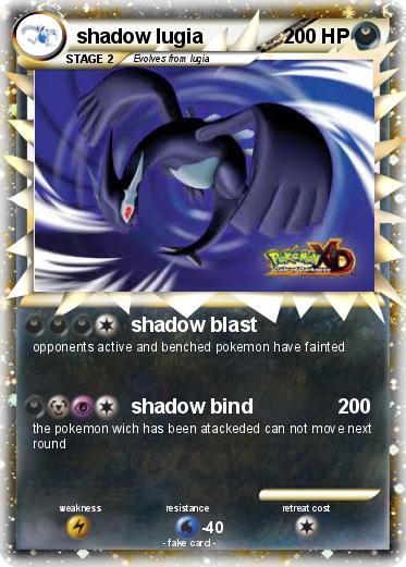 Pokemon shadow lugia